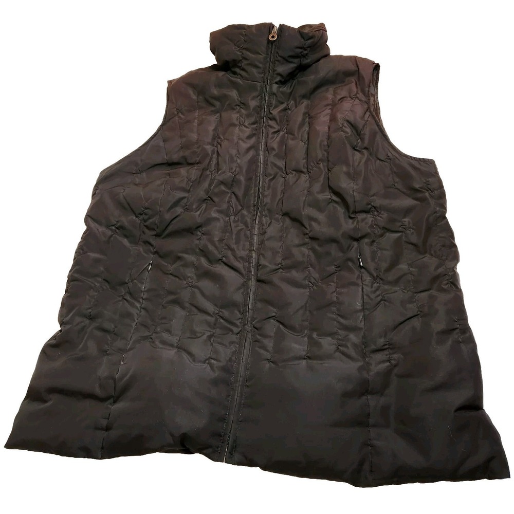 Lane Bryant Quilted Puffer Vest Womens Size 14/16 Full Zip‎  Outdoor Hiking Top